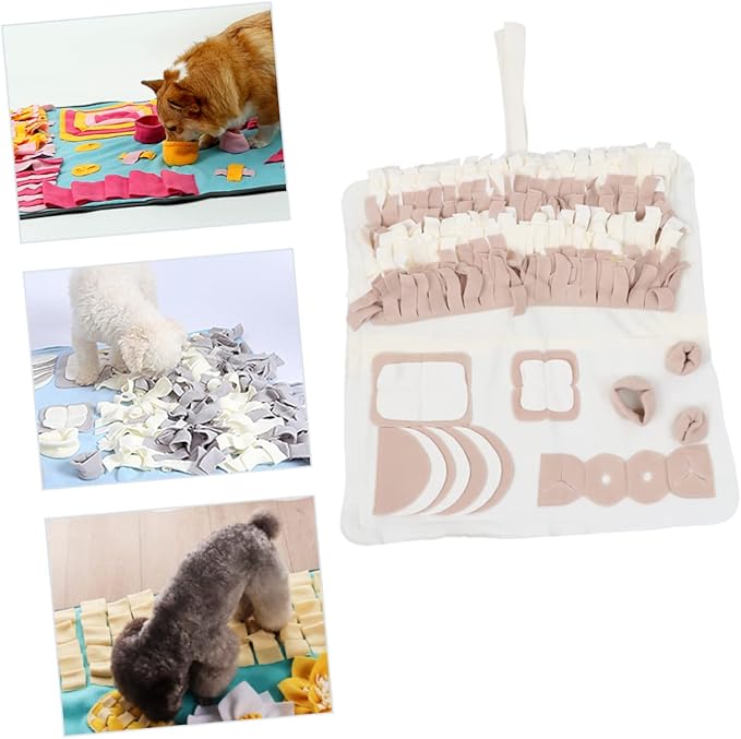 Snuffle Mat for Dogs Giant Plush Dog Nose Work Mat Pet Feeding Pad for Small Medium