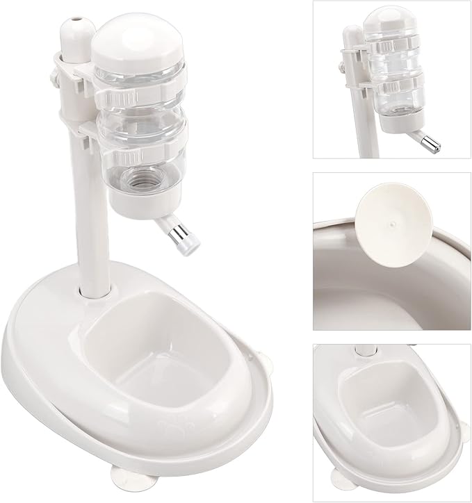 Zerodis Dog Supplies Large Capacity Gravity Waterer Automatic Prevent Slip Detachable Feeder Adjustable Dog Standing for Puppy Cat Pet Bowl Water Dispenser Pet Bowl Water Dispenser