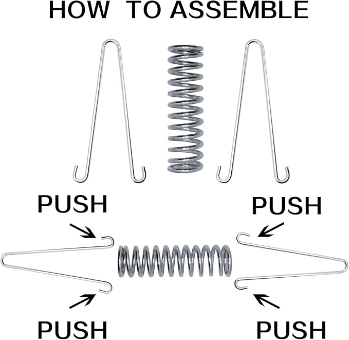 Stainless Steel Dog Leash Shock Absorbing Spring by SUUJI - 4 Pcs Dog Cable Tie Out Buffer Spring for Run Or Training,Heavy Duty Tent Rope Fixed Buckle Tensioner for Outdoor Hiking Camping