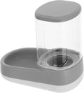 Automatic Pet Feeder and Water Dispenser Set, Large Capacity Self-Dispensing Water Bowl for Dogs and Cats, Grey, Suitable for Small to Medium Pets