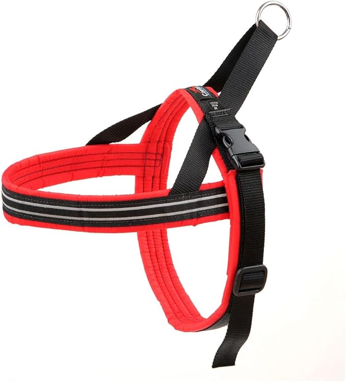 ComfortFlex Sport Dog Harness – No-Choke, Fully Padded, Non-Chafing Harness with Control Handle – Reflective, Lightweight, Adjustable for Active Dogs - XLarge, Red