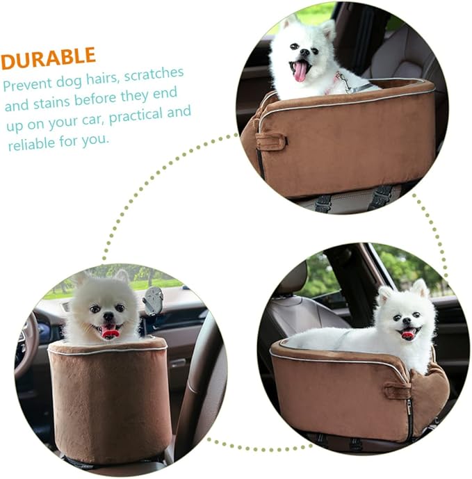 Mikikit Thickened Dog Car Seat Cushion Non- Pet Travel Seat Cover for Cars Easy Installation Portable Design and Comfortable for Dogs and Cats