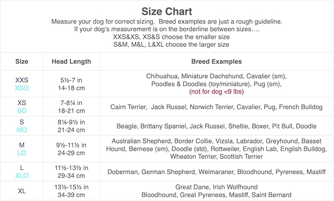 Out Fox Field Guard Size L - Vet-Recommended Dog Safety Mask for Foxtails, Grass Seeds, Bugs and Debris | Breathable, Lightweight, Patented Design | Multiple Sizes