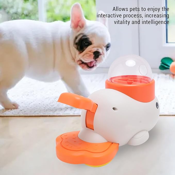 Dog Interactive Treat Dispenser Toy, Automatic Food Puzzle Slow Feeder, Large Storage Capacity Feeder for Dogs & Puppies to Boost Cognitive Abilities
