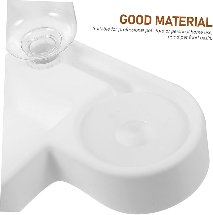 BESPORTBLE Automatic Water Feeder and Food Bowl Combo for Cats and Dogs Multi-Function Pet Supply Reusable Design Space-Saving Wall Corner Style Practical for Home and Pet Shops
