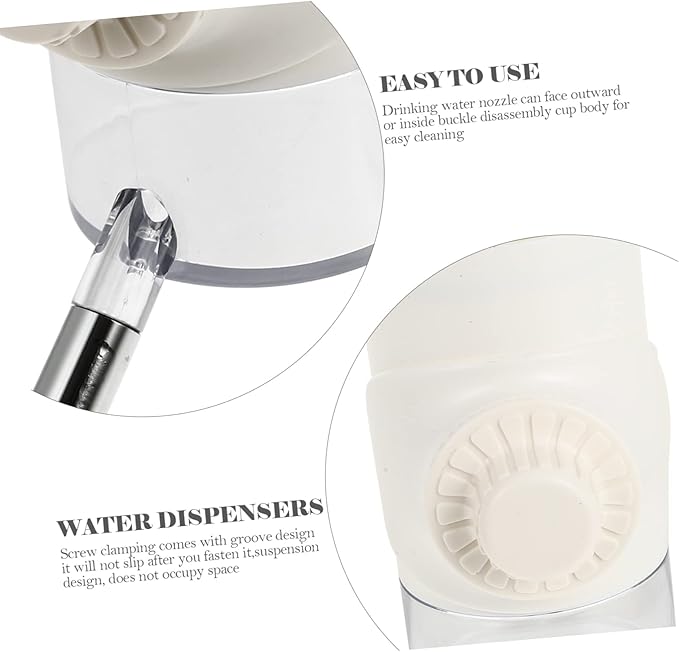 Happyyami Dog Automatic Water Dispenser Pet Hanging Water Feeder Material No Odor for Dogs Pets Keeps Home Dry