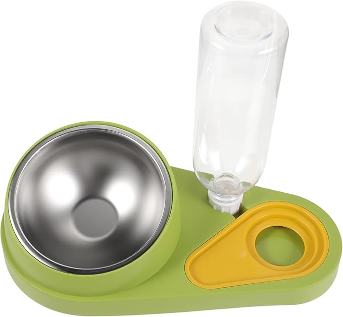 GANAZONO Automatic Pet Feeder Water Dispenser for Dogs and Cats Capacity Pet Feeding Bowl with Ergonomic Design Material -Spill