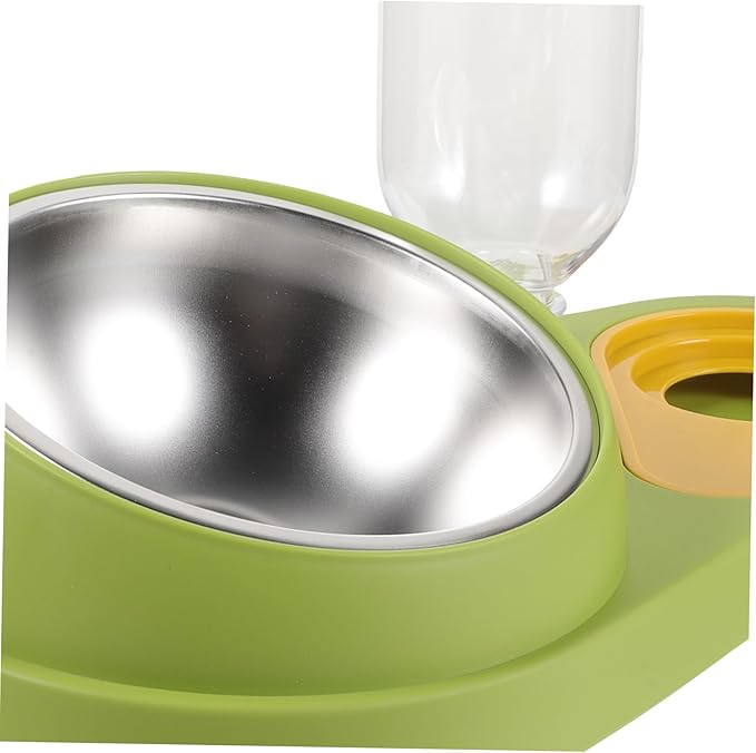 Generic Automatic Pet Feeder and Water Dispenser Capacity Pet Food and Water Bowl for Dogs and Cats Easy to Non-tip Design for Home Use