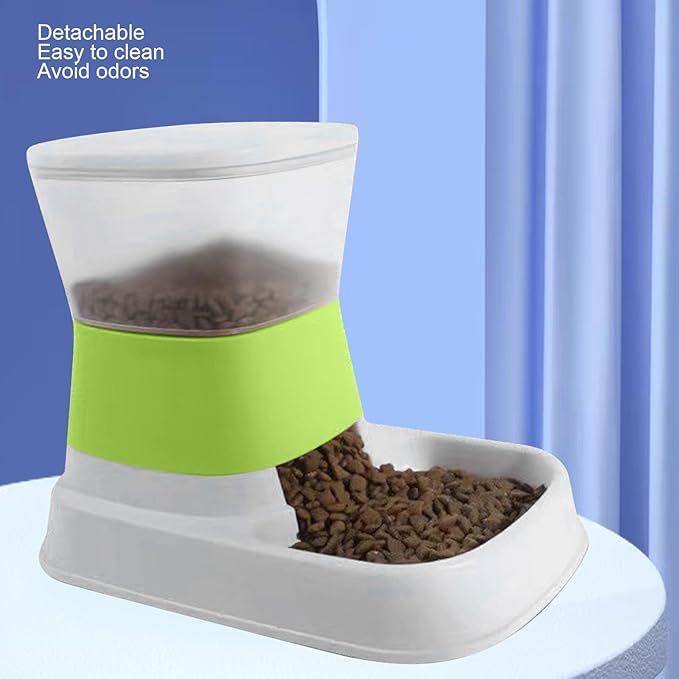 Tyenaza Automatic Pet Feeder, Cat Food Dispenser, Large Capacity Detachable Stable Gravity Food Dispenser, Food Feeder for Dog Cat Pet