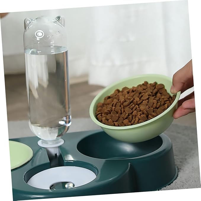 Automatic Pet Feeder & Water Dispenser - Multi-Function Food and Bowl for Dogs, Cats, and Small Pets Detachable Coral-Resistant Design
