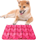Snuffle Mat for Dogs,Premium Silicone Dog Food Mat 8“x13”Interactive Feed Game for Boredom,Encourages Natural Foraging Skills and Stress Relief for Medium Pets Smell Training Slow Feed Mat P