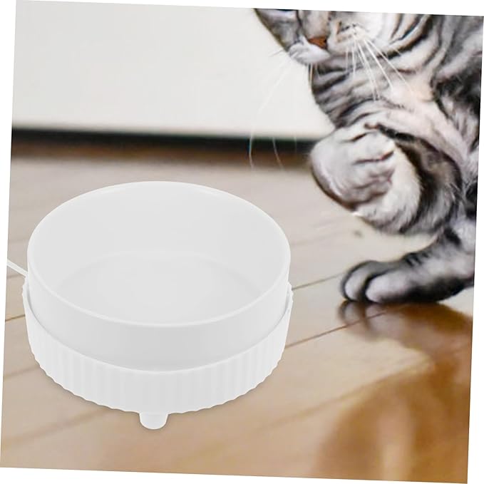BESPORTBLE Pet Feeder Ceramic Bowl Automatic Cat Water Dispenser Warm Water Bowl Noisy Indoor Cat Safety