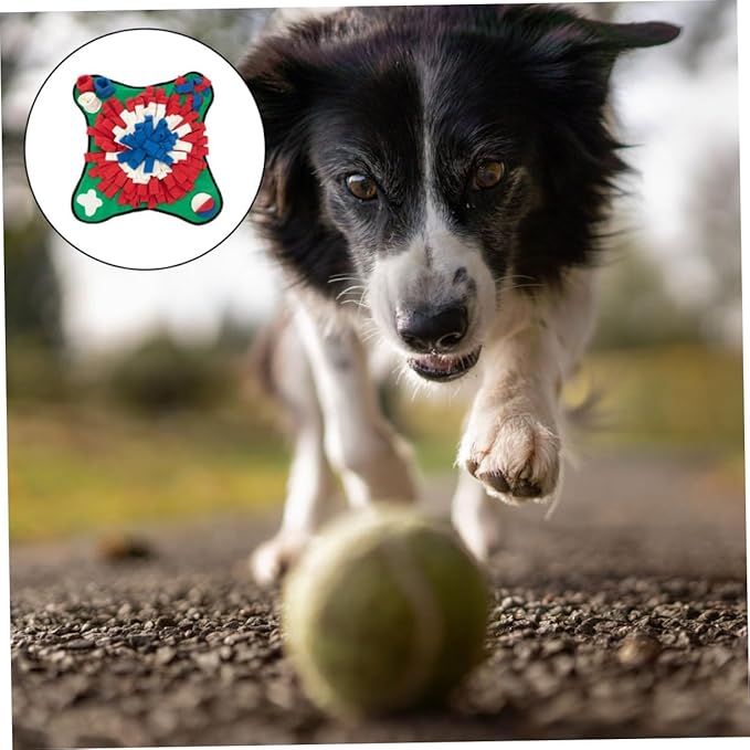 Kisangel 1pc Dog Sniffing Mat for Interactive Feeding and Training Slow Feeding Pet Snuffle Mat for Dogs Engaging Nose Work for Mental and Foraging Fun