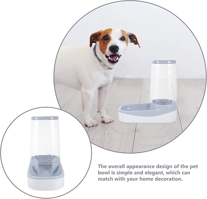 Mipcase Automatic Pet Feeding Tool Large Capacity Feeder 3.8l Dispenser Clear Bowl for Pet Food Storage
