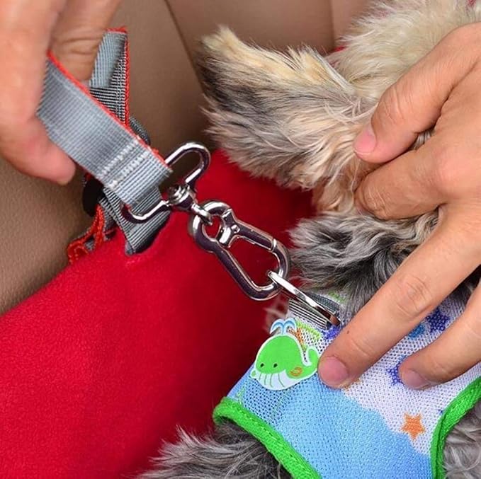 XIXIXIAN Booster Seat for Dogs, Portable Pet Booster Car Seat Elevated Pet Bed for Cars, Trucks and SUVs