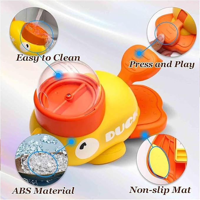 Dog Interactive Treat Dispenser, 2-in-1 Dog Treat Dispenser Toy, Duck Cat Treat Dispenser, Safe Kibble Dispenser Dog Toy, Adjustable Food Outlet for Small to Medium Cats and Dogs (Yellow*1)