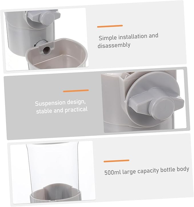 BESPORTBLE Automatic Pet Water Feeder for Dogs and Cats Material Compact Design for Crate Use Prevents Spills for Busy Pet Owners