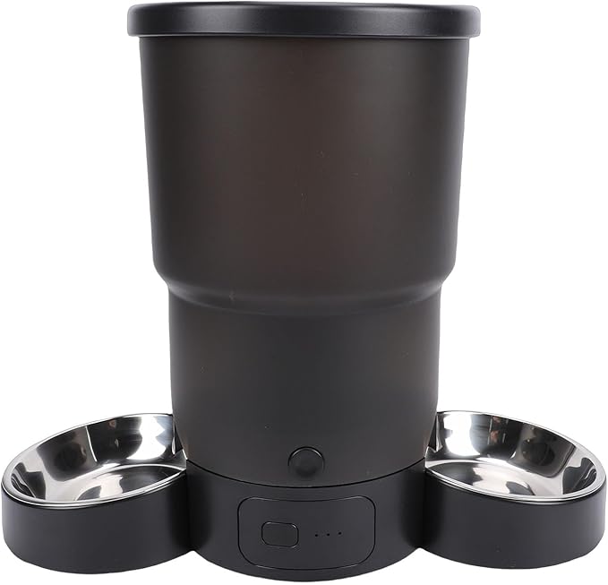 Zerodis Smart Dog Food Dispenser Plastic Portion Control and Timer Settings for Pet Feeding Ideal for Multi Cat Households