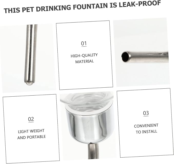 4pcs Automatic Dog Water Dispenser Pet Drinking Fountain Capacity Easy to Install No Leak Design Convenient Pet Feeder for Cats and Dogs