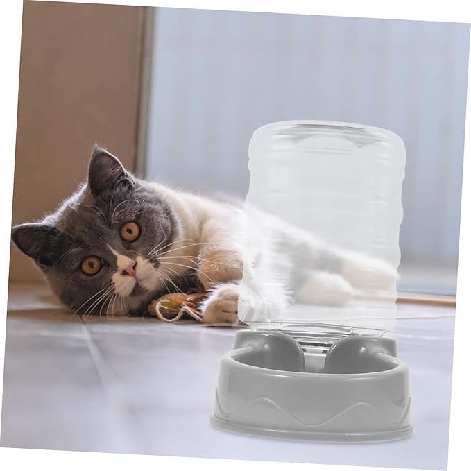 Automatic Dog Feeder Water Dispenser Gravity Pet Drinking Bowl Shatter Resistant Dog Feeder Bowl Easy to Fill Practical Pet Accessory