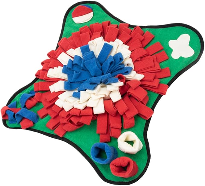 Dog Nose Training Mat Sniffing Pad for Snack Slow Eating Pet Feeding Mats Dog Supplies Nose Work Polar Fleece