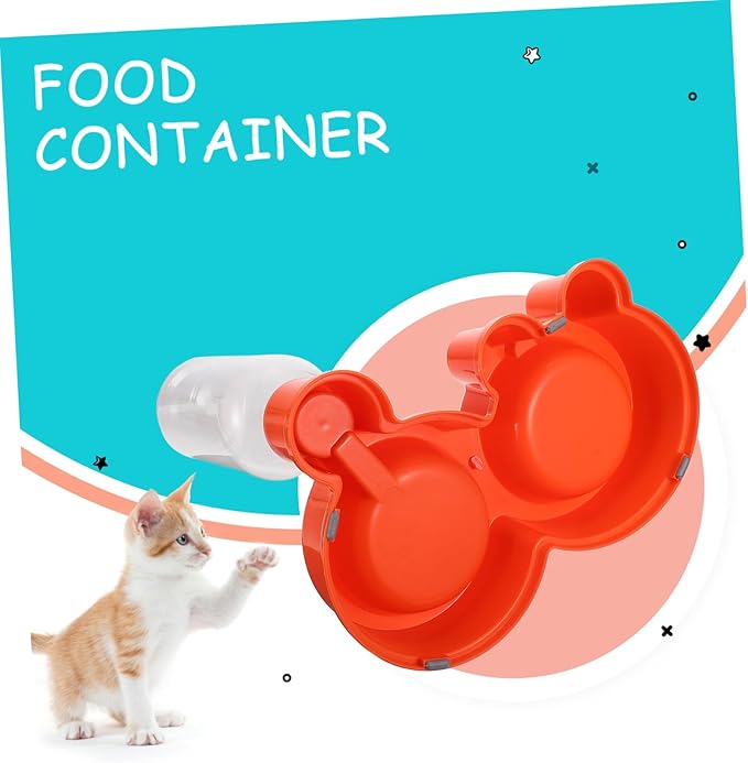 1PC Non Slip Automatic Dog Water and Food Dispenser Bowl Dual Pet Feeding Durable for and Convenient Feeding