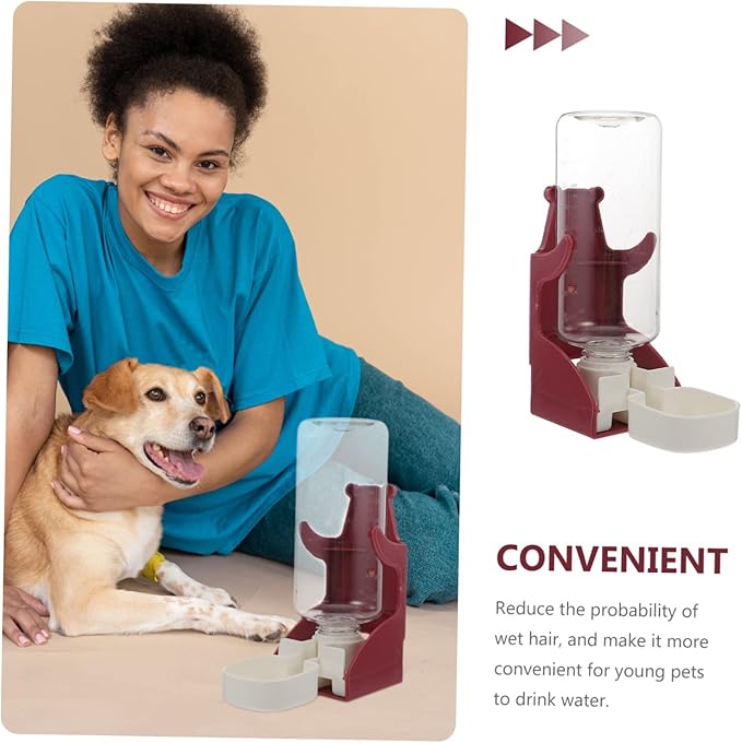 Mipcase 2pcs Pet Hanging Water Feeder Automatic Water Dispenser for Cats Dogs and Animals Capacity Design for Cages and Outdoor Use
