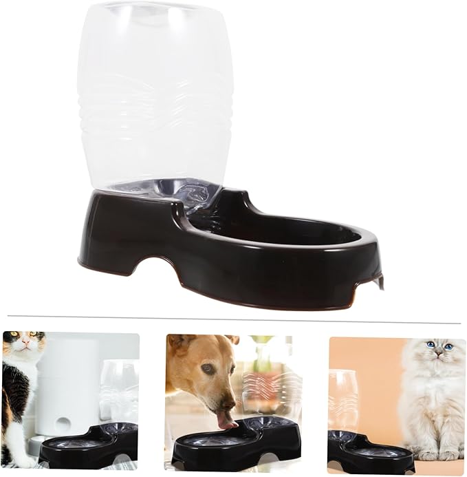 POPETPOP Cat Dog Pet Water Fountain Automatic Water Dispenser Capacity Easy Refill Pet Bottle Feeder Healthy for Puppies Random Color