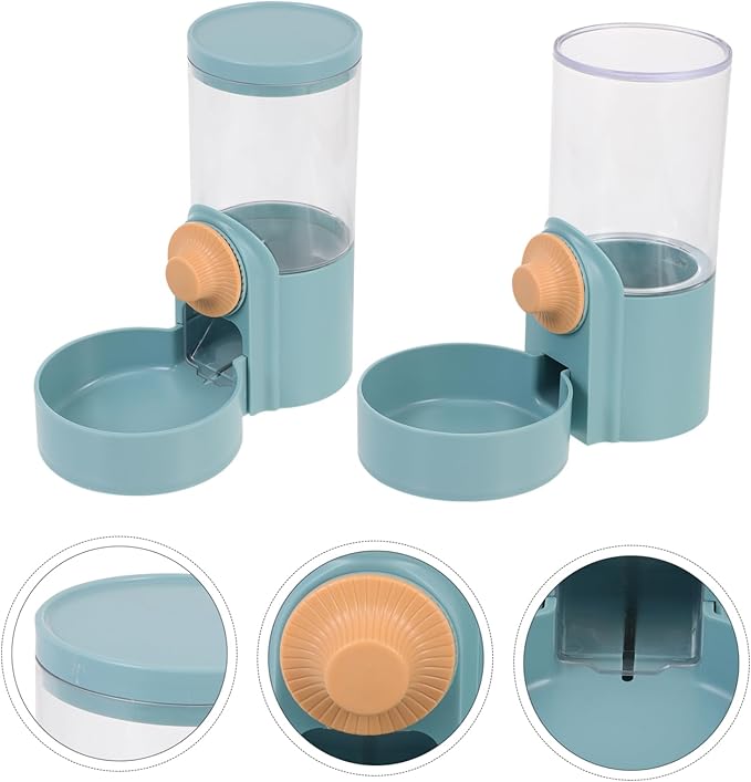 SUPVOX 2pcs Automatic Pet Water Bottle and Feeder for Dogs and Leak Water Dispenser and Food Bowl for Animals Easy to Install and for Cages