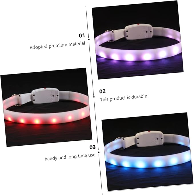 USB Charging Led Dog Collar Pet Collar for Night Safety Comfortable and Design USB Rechargeable for Dogs