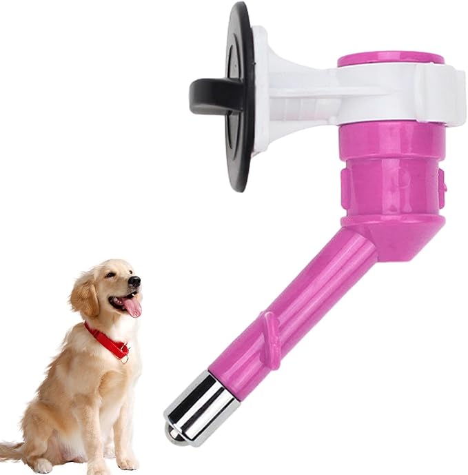 Water Nozzle for Dogs - Heavy Duty Sturdy Pet Drinking Nozzle | Multifunctional No-Drip Water Dispenser Fountain Reusable Automatic Dogs Feeder for