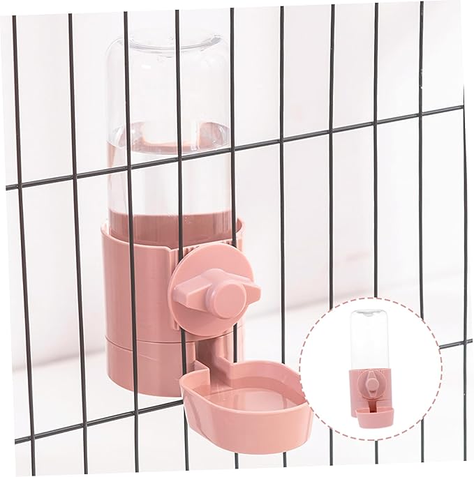 Hanging PET Water Feeder Automatic Water Dispenser for Dogs and Cats Sturdy Hanging Bottle Easy to Install Suitable for Home and Travel