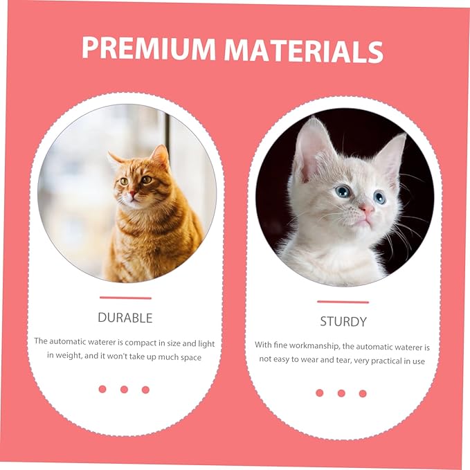 Milisten Automatic Pet Water Dispenser for Dogs and Cats Practical Pet Drinking Fountain Detachable Design Convenient Water Feeding for Home and Outdoor Use