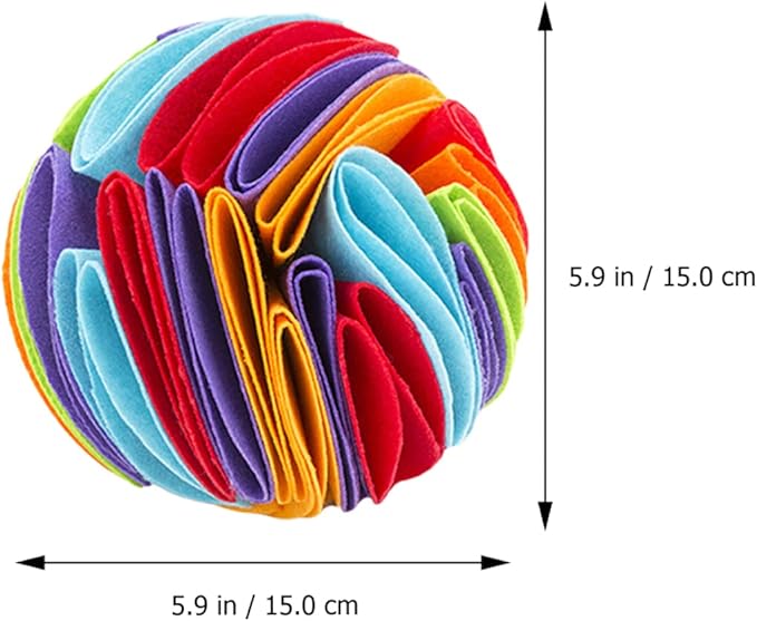 BESPORTBLE 2PCS Dog Sniff Balls Interactive PET Snuffle Toys 15cm Diameter Slow Feeder Balls for Chewing Sniffing for Training Engaging Dogs