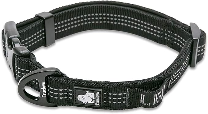 Truelove Dog Collars Set Reflective Collar for Small Medium Large Dogs Puppy Adjustable Padded Soft Nylon Comfy Neck TLC5271