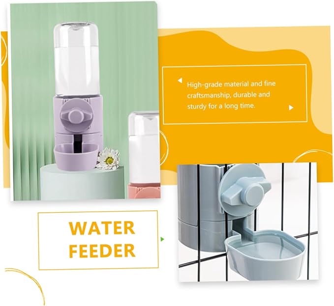 Hanging Drinking Fountain Sturdy Pet Waterer Automatic Feeder Rabbit Water Bottle Pet Water Dispenser