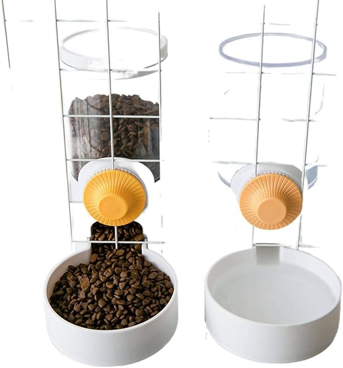 MBETA Dogs Automatic Hanging Cage Waterer Hanging Cage Cat Drinker Automatic Feeder Cat Bowl Pet Supplies