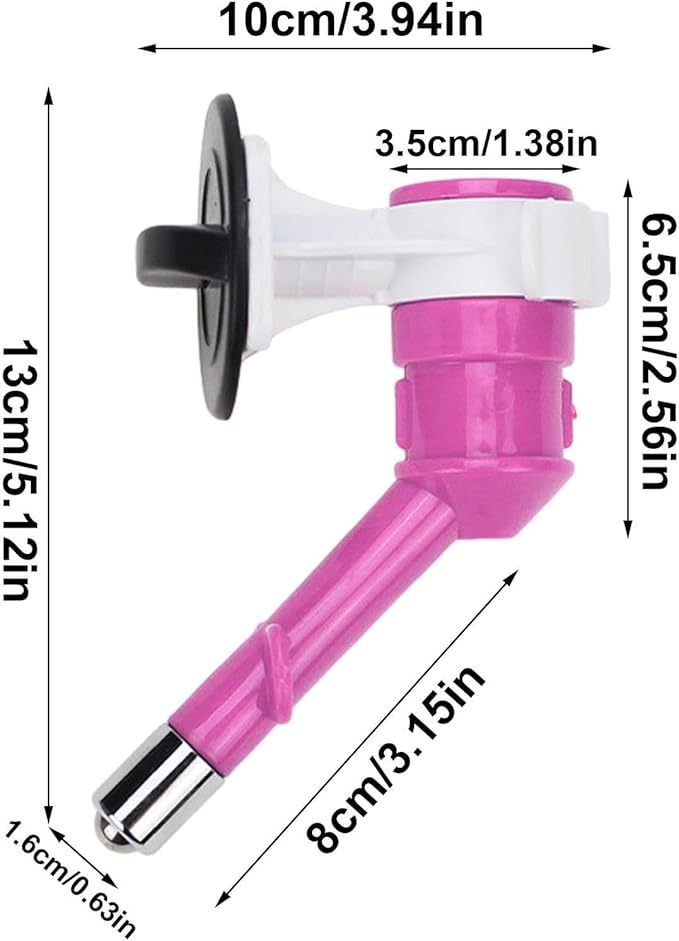 Water Nozzle for Dogs - Heavy Duty Sturdy Pet Drinking Nozzle | Multifunctional No-Drip Water Dispenser Fountain Reusable Automatic Dogs Feeder for