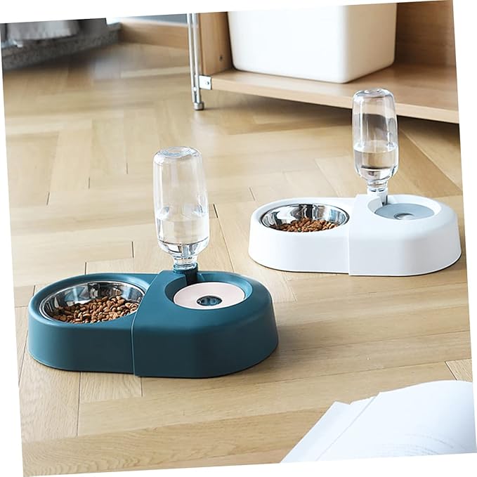 HANABASS Automatic Pet Feeder and Water Dispenser for Cats and Dogs Bowl with Base Removable Design Easy to Stylish for Indoor Use