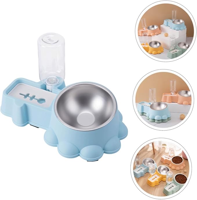 1 Set Multi Function Dog Feeder and Adorable Cat Feeding Bowl Automatic Water Dispenser Durable and Pet Bowl for Home and Pet Stores