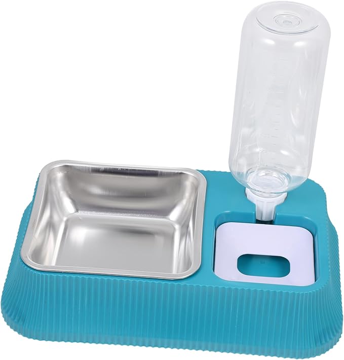 Yardwe Automatic Pet Water Feeder Elevated Dog Bowl Skid-Resistant Base Detachable Water Dispenser Container