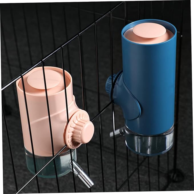 Automatic Hanging Water Dispenser for Pets Durable Water Bottle for Dogs Rabbits and Small Animals Convenient Gravity Feed Design Random Color Small
