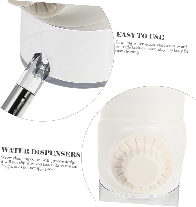 Automatic Pet Dog Water Feeder with Ball Control Hanging Water Dispenser for Dogs Cats Easy to Leak Design for Pet Care