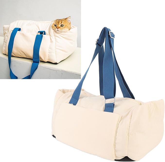 Center Console Dog Car Seat, Portable Pet Seat Travel Carrier Bed for Cats Dogs Puppy Kitten, Multifunctional Design, Pet Seat for Car, 17.72 x 13.78 x 10.43in