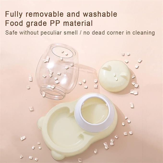 Automatic Pet Water Dispenser & Feeder, 3.8L Large Capacity Water Fountain for Dogs & Cats