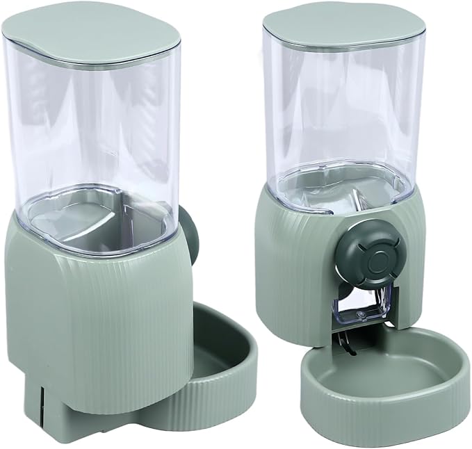 Automatic Pet Water Dispenser, Large Capacity Detachable Pet Cage Food Dispenser, Pet Hanging Automatic Feeder Easy Cleaning for Cat Dog Hamster Chinchilla