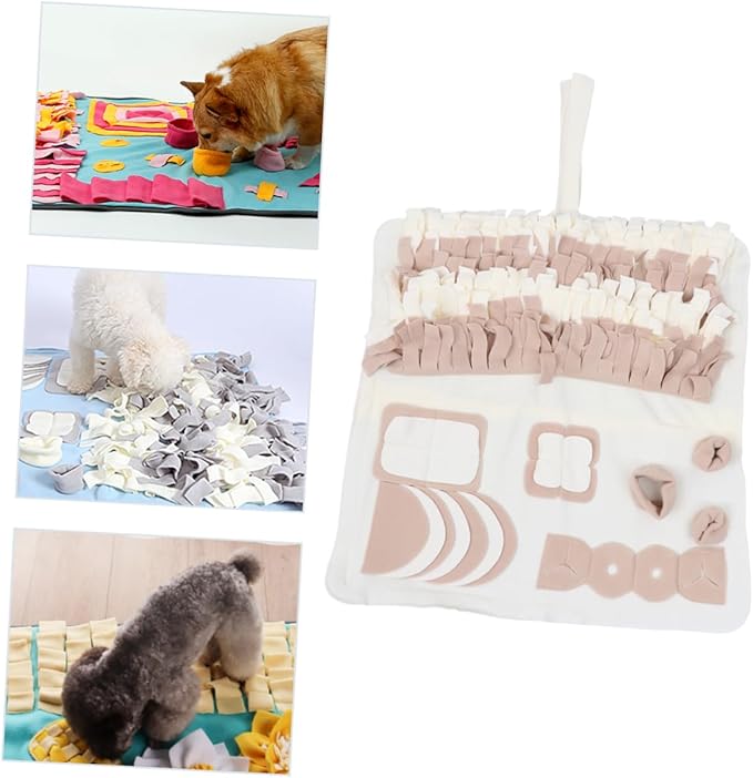 Happyyami PET Snuffle Mat for Dogs Washable Dog Feeding Mat Nose Work Training Pad Interactive Sturdy PET Activity Blanket
