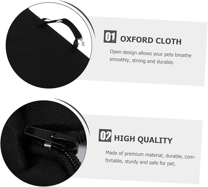 Car PET Seat Cover Breathable Waterproof PET Cushion for Dogs and Cats Portable Dog Car Seat Non-Slip Backing and Storage Pockets
