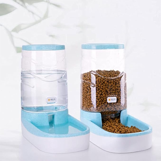 Spill Water Dispenser/Pet Automatic Feeder Pet Supplies Cats Dogs Automatic Waterer Dispenser 3.8L Or Food Automatic Feeder For Pet Pet water dispenser (Size : Water dispensers) (Feeders)
