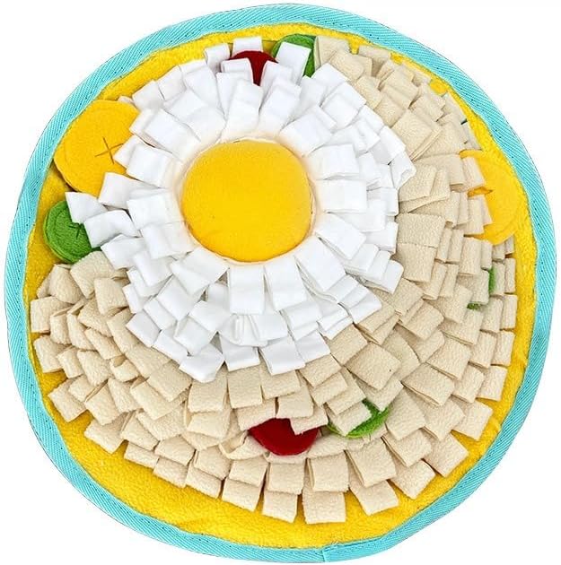 Pet Snuffle Mat for Small Pets, Interactive Nose Work Training Mat with Crinkle Sound, Non-Slip Washable Foraging Toy for Small Dogs, Rabbits and Hamsters (V1)